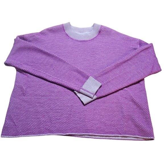 Lululemon Lavender Ribbed Reversible Sweater Women's M Soft Pastel Spring Easter - Picture 3 of 12